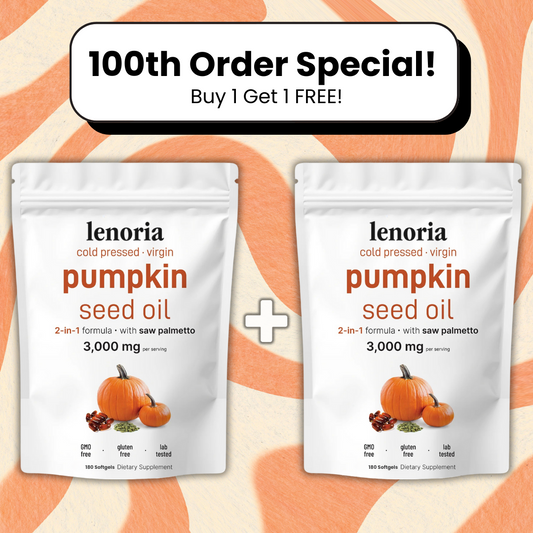 Pumpkin Seed Oil Capsules - 100th Customer Special!