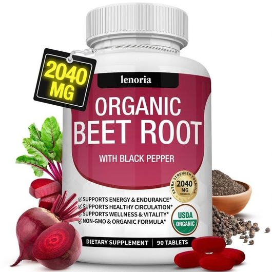 Organic Beet Root & Black Pepper Tablets