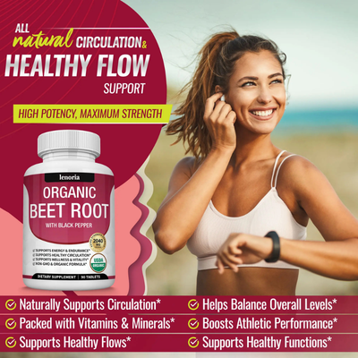Organic Beet Root & Black Pepper Tablets