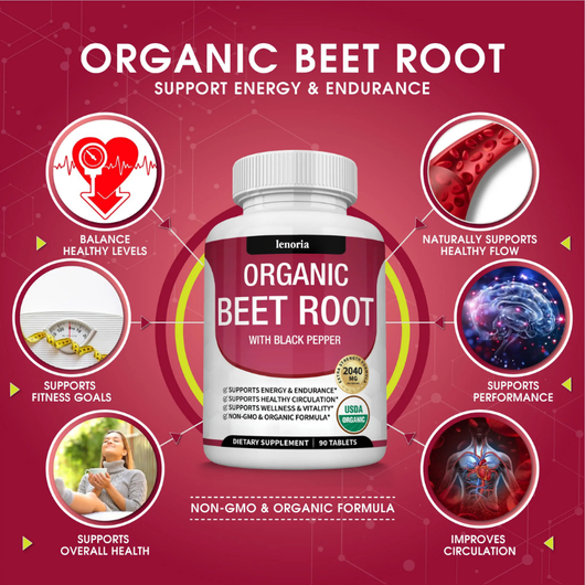 Organic Beet Root & Black Pepper Tablets