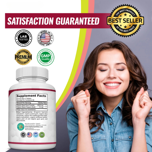 Organic Beet Root & Black Pepper Tablets